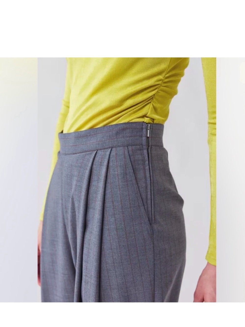 Rachel Comey Women’s Gray Pinstripe Dress Trousers - Picture 4 of 11